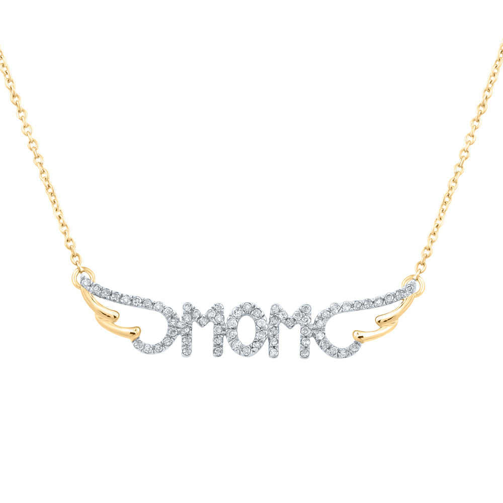 1/6CTW-DIA P1 MOM GIFT NECKLACE Daisy Joyeria