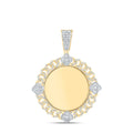 1CTW-DIA NK MEMORY CLOVER MENS CHARM Daisy Joyeria