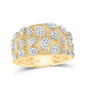 5/8CTW-NAT DIA NK NUGGET MEN'S RING 10 Daisy Joyeria