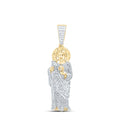 1 1/2CTW-DIA P1 SAINT JUDE MENS CHARM Daisy Joyeria