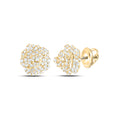 1/2CTW-DIA CN FASHION ROSE STUD EARRING Daisy Joyeria