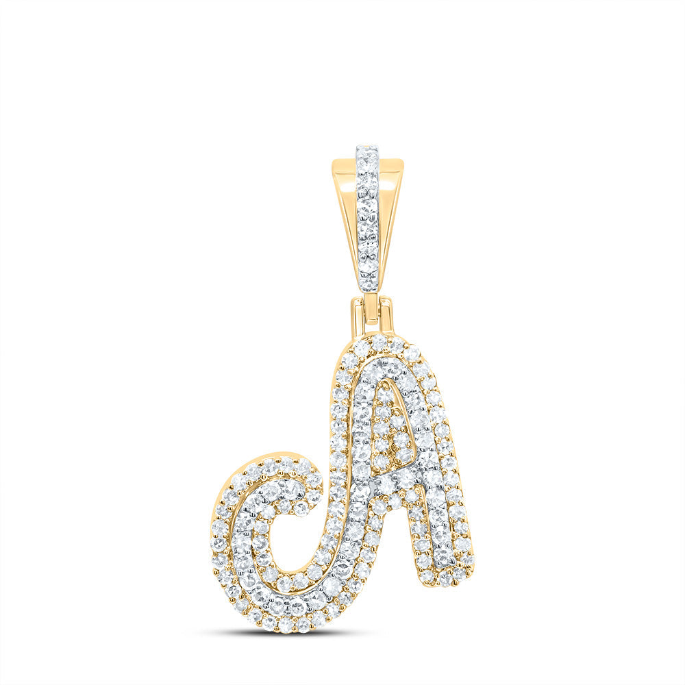 1/2CTW-DIA NK FASHION INITIAL "A" PENDANT Daisy Joyeria