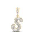 1/3CTW-DIA NK FASHION INITIAL "S" PENDANT Daisy Joyeria