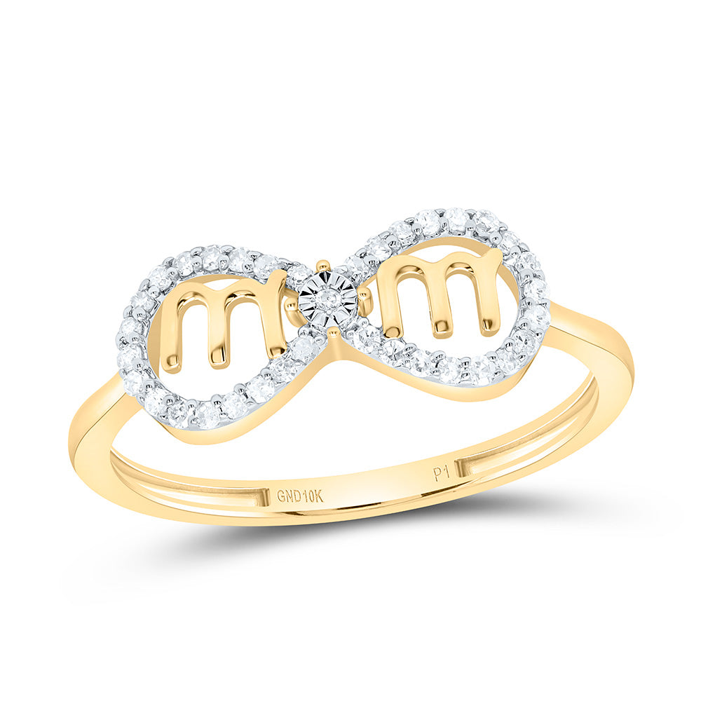1/8CTW-NAT DIA P1 GIFT "MOM"INIFINITY RING Daisy Joyeria